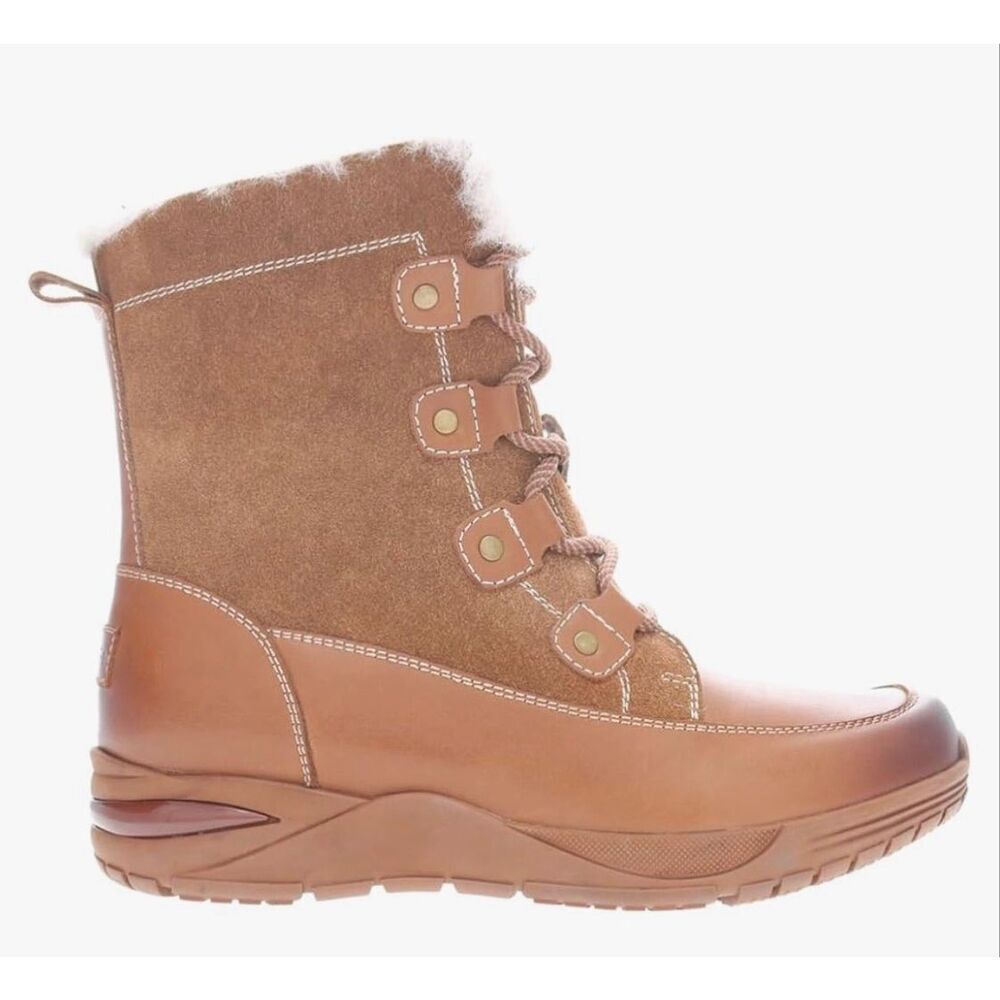 Propet Womens Dulcie Zippered Winter Casual Boots Ankle Low Heel 8.5